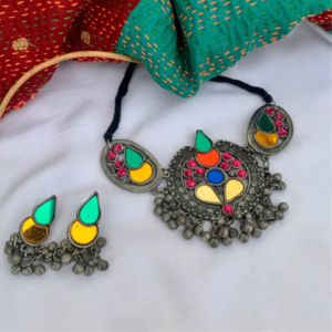 Intricate Choker Set in Afghani Design