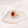 Azma Red Polki Ring