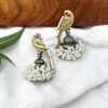 Dual Tone Parrot Pearly Earring