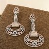 Long Earrings with American Diamond