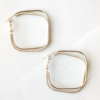 Gold Plated Double Layered Hoop Earring