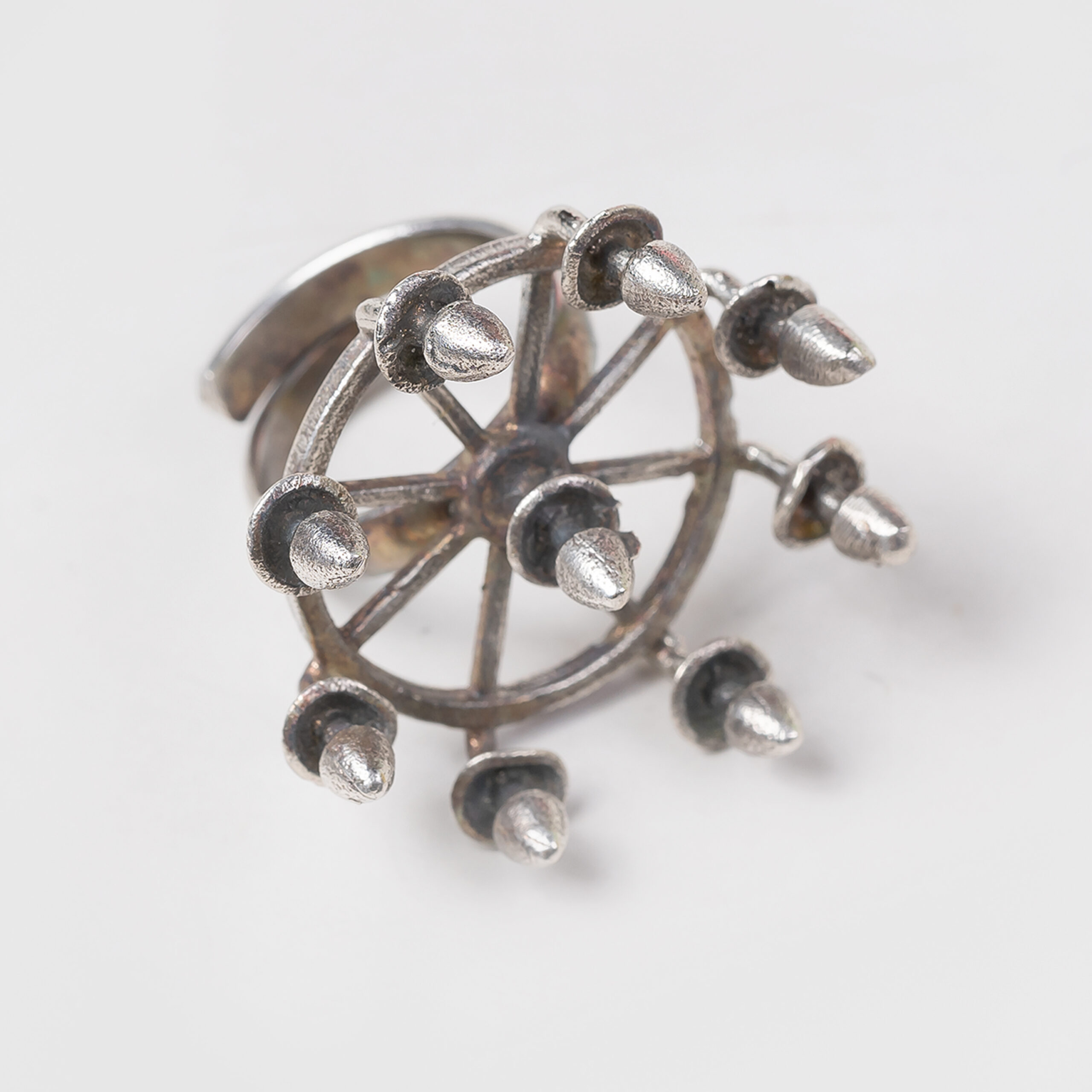 Oxidised Spiked Banjara Ring