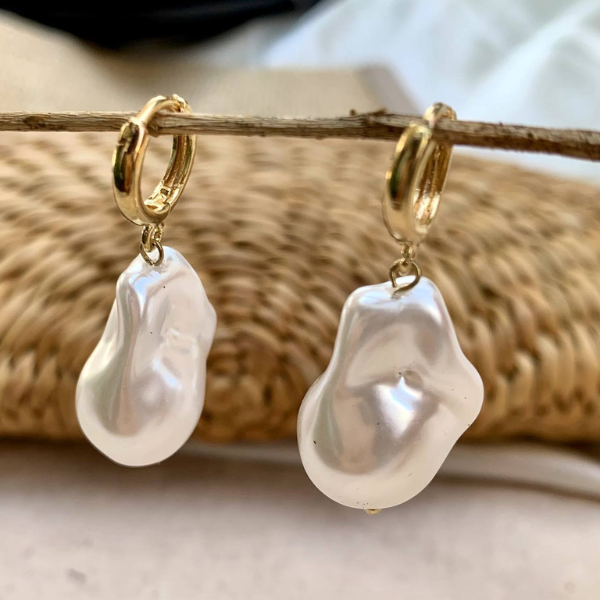 Baroque Pearl Earring