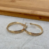 Chunky Golden Circle Hoop Earring-Fashion Jewellery