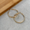 Chunky Golden Circle Hoop Earring-Fashion Jewellery