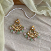 Meenakari kundan chandbali earring