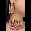 Blush Pink Beaded Kundan Choker Set