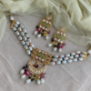 Pearl Beaded Kundan Choker Necklace Set