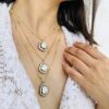 Gold Plated Uncut Kundan Three Layered Chain Necklace Set