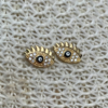 Evil Eye Small Studs- Black