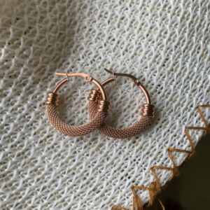 Rose Gold Hoop Earring