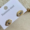 Evil Eye Small Studs- Black