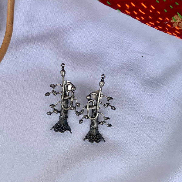 Tree Design Oxidise Earring