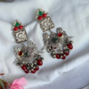 Parrot Motif Handmade Earring- Red