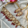 Jadau Kundan Royal Choker Set- Red