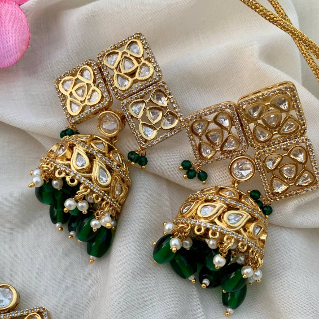 Kundan Square Jadau Choker Set