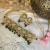 Jadau Kundan Royal Choker Set- Green