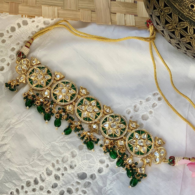 Jadau Kundan Royal Choker Set