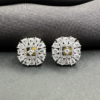 American Diamond Square Shape Stud Earrings