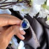 Sapphire Blue Pear Cut Stunning American Diamond Ring