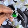 Emerald Pear Cut Stunning American Diamond Ring