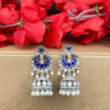 Sapphire Stoned Statement Wedding Jhumkha