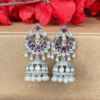 Ruby Stoned Statement Wedding Jhumka