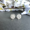 Round Cut Cluster American Diamond Stud Earrings