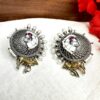 Bull Motif Dual Tone Stud Earring