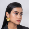 Ginkgo Statement Stud Earring